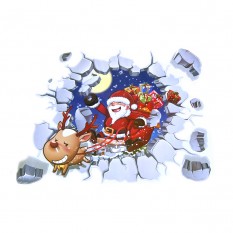 Інтер'єрна наклейка NG Санта Клаус розбита стіна ABQ6005 45х60см